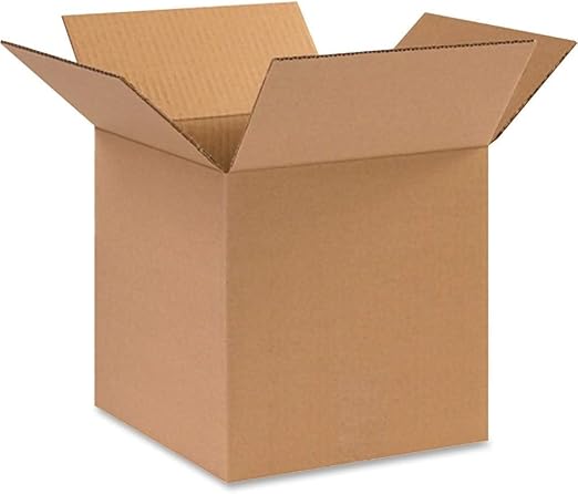 BOX USA Cube Shipping Boxes 12"L x 12"W x 12"H (25-Pack) - Corrugated Cardboard Box for Moving, Mailing, Packing, Packaging and Storage