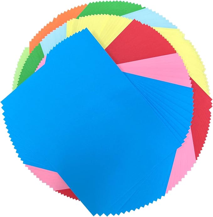 Colored Paper 8.5 x 11 Assorted Colored Copy Printer Paper, 10 Colors 20Ib Lightweight Colored Construction Paper for Cutting DIY Art Painting Drawing Origami Craft School Office Supplie