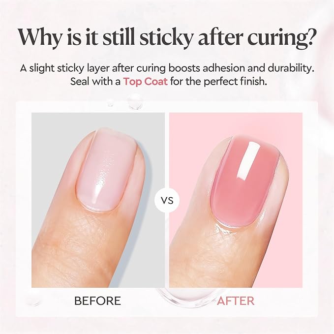 AZUREBEAUTY Builder Nail Gel, 18ml 7-in-1 Jelly Peach, Beginner Friendly, 30-Day Nail Strengthener Extension Glue, For Home Salon DIY & Gifts