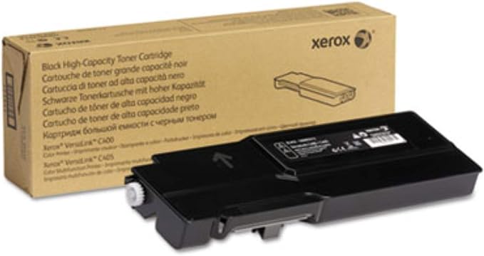 Xerox VersaLink C400/C405 Black High Yield Toner | Genuine and reliable black toner, high 5000 page yield, VersaLink C400 and C405 compatibility