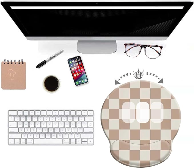 Ergonomic Mouse Pad with Wrist Support,Gaming Mousepad with with Non-Slip