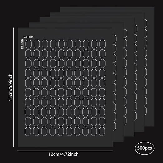 500 Pcs Double Sided Sticky Dots Clear Removable Adhesive Putty - Poster Putty, Sticky Tack, Sticky Dots for Wall Hanging, Balloons, Crafts, Festival Party Decorations (0.31" X 0.51")