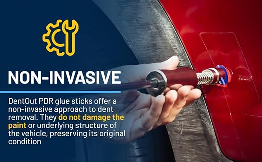 Monstrous Red PDR Glue Sticks (10 Pack) - PDR Glue for Unmatched Adhesion and Precision Dent Removal – Professional Paintless Dent Repair Glue Sticks