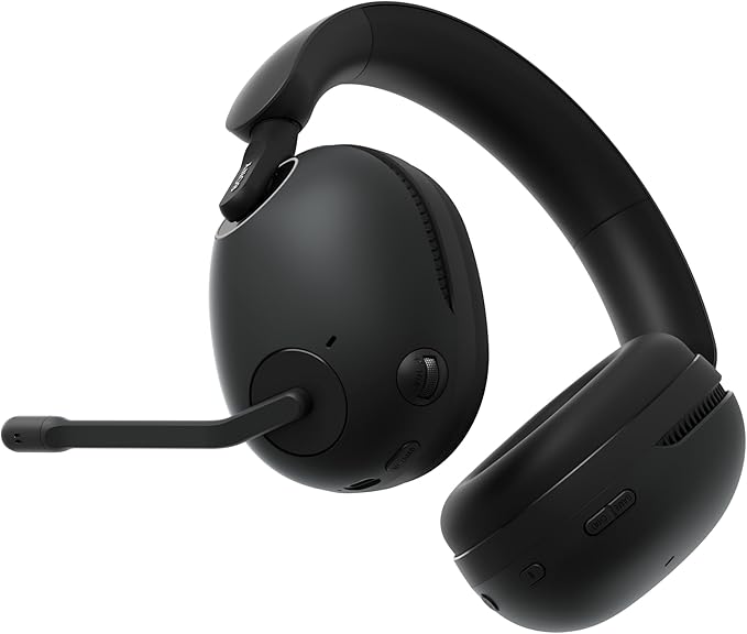 Sony INZONE H9 Gaming Headset, Wireless Noise Canceling Bluetooth Headset with Microphone, 360 Spatial Sound, for PC and PS5 (WH-G900N), Black