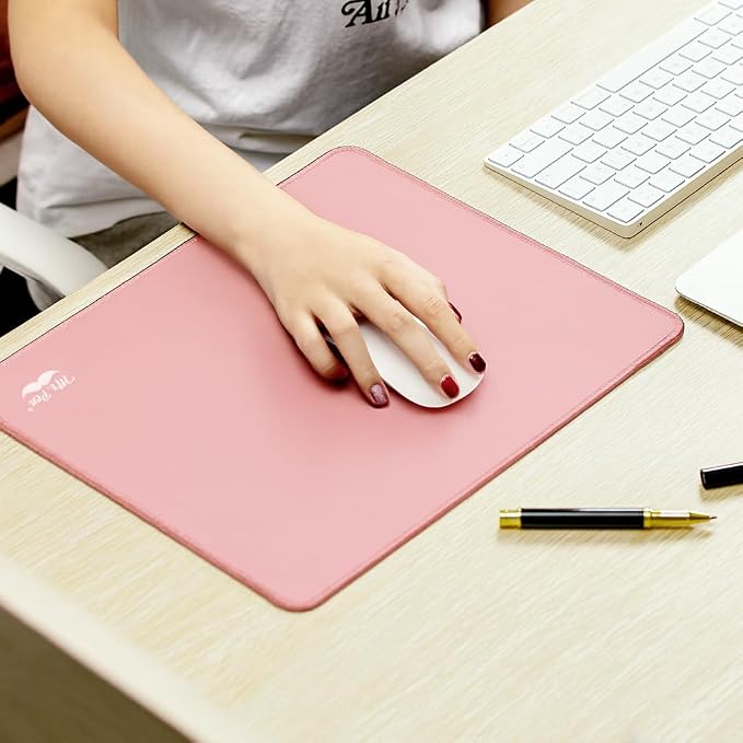 Mr. Pen- Mouse Pad with Anti-Fray Stitched Edges, 12.5"x 10.5", 2 Pack | Pink, Computer & Gaming Mouse Mat for Laptop, Office & Home, Anti-Slip Rubber Base, Spill-Resistant Surface