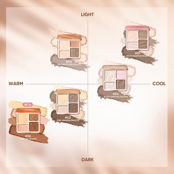 JUDYDOLL Contour Palette Highlighter Makeup Cool Toned Contour (02 Tree) | Multi-Use Highlight & Contour Makeup Palette, Travel Size Contour Kit, Long Lasting Face Bronzer, Natural Matte Highlighter