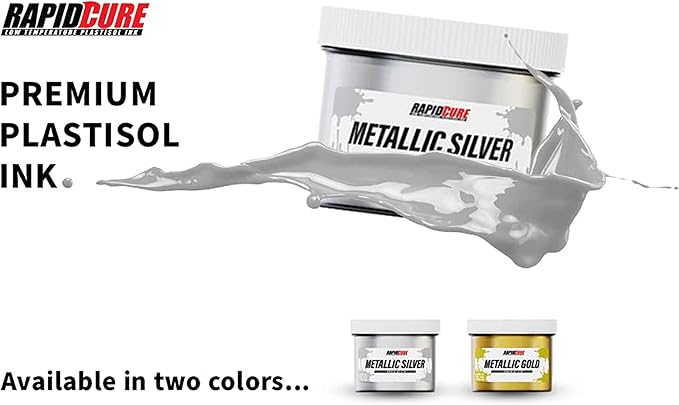 Rapid Cure® Screen Printing Ink Gold (Quart - 32oz.) - Plastisol Ink for Screen Printing, Fast Curing Fabric Paint - Screen Print Direct®, USA Made
