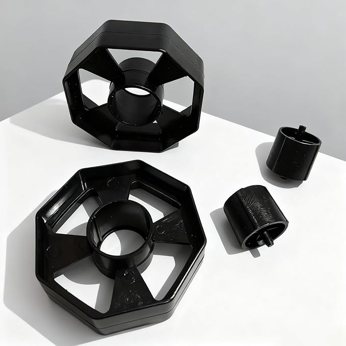 Tape Dispenser Replacement Core Set, 1" and 3" Plastic Tape Roll Insert, Black Tape Dispenser Core for Shop, Office, and School, Durable Spare Parts for Easy Tape Dispensing and Replacement