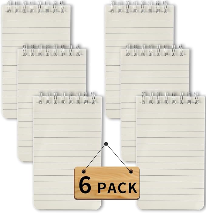 Pocket Notebook Mini Notepad Small Spiral Notebooks 3X5Inch(6-lucency) | functionality PortabilityPortability convenience