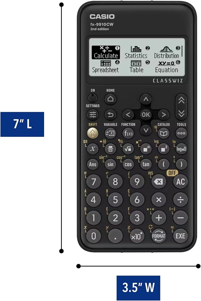 Casio FX-9910CW-W-IT Scientific Calculator | Advanced scientific calculator suited for engineering, science and statistics coursework