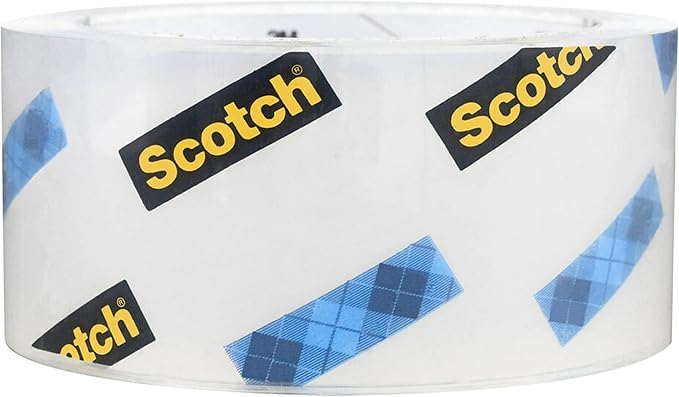 Scotch Heavy Duty Shipping Packing Tape, Clear, Shipping and Packaging Supplies, 1.88 in. x 38.2 yd., 1 Tape Roll with Dispenser
