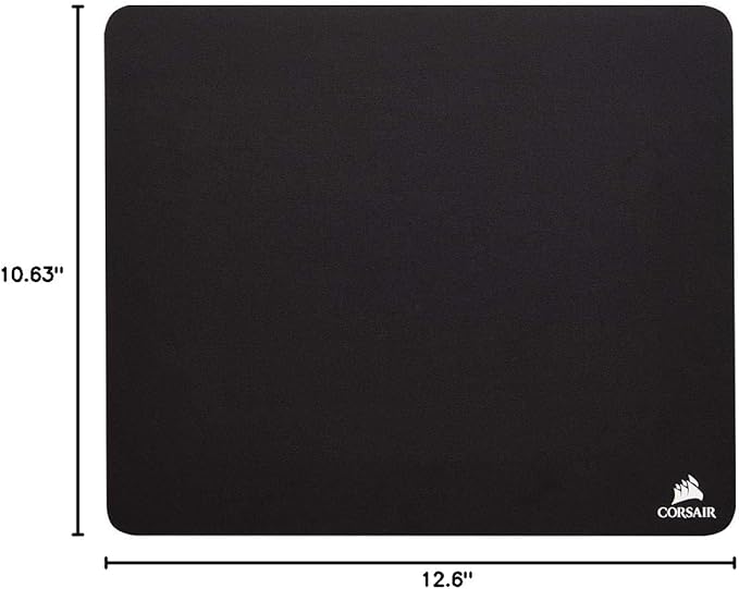 Corsair MM100 Medium Cloth Surface Mousepad (Glide-Optimised Textile Surface, Anti-Slip Base, Designed for Optical and Laser Mice, 320 mm x 270 mm x 3 mm) - Black