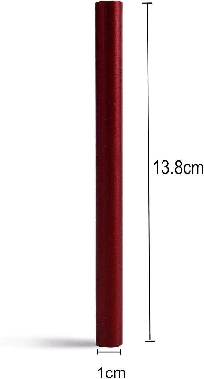 Sealing Wax Sticks for Large Glue Gun, Sparkles Blood Red - Pack of 12 | 0.4-inch diameter, For Sealing Thanks Card, Envelope, Event Party Invitation, Gift Wrapping, Hallowen Decors, Wine Bottle