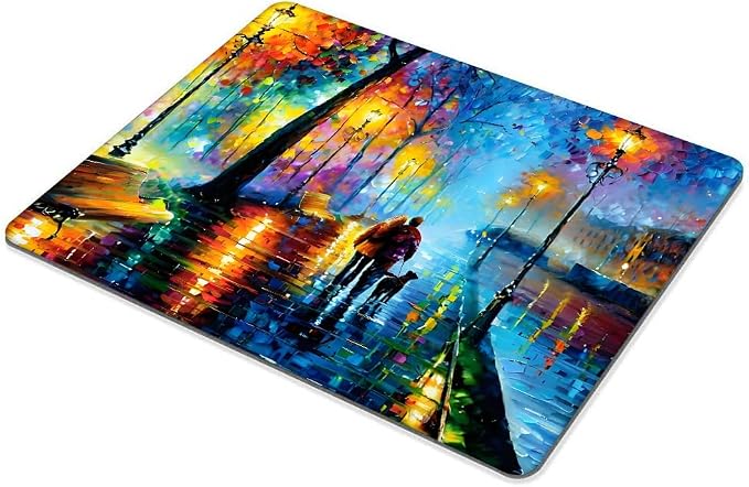 Strolling on a Rainy Night Mouse pad Customized Mousepad Non-Slip Rubber Base Mouse Pads for Computers Laptop Office Desk Accessories Mouse pad