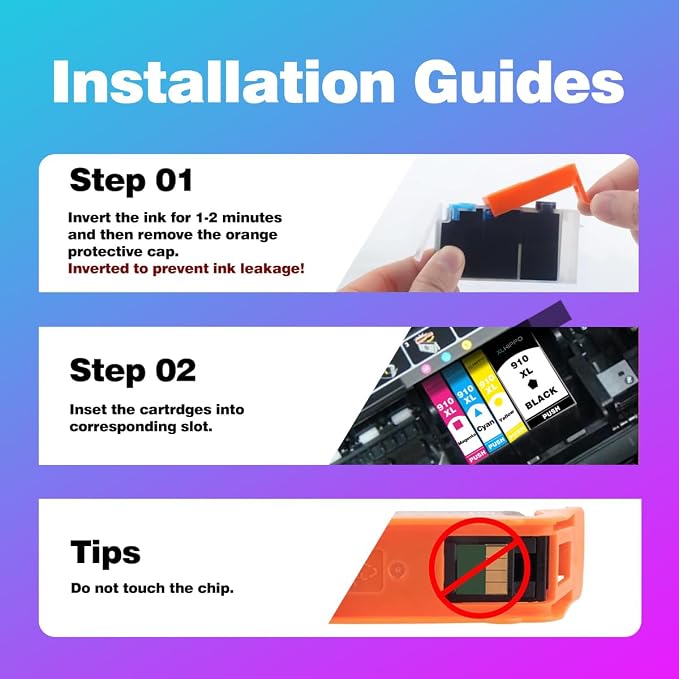 910XL Black Ink Cartridge Replacement for HP 910 XL 910XL Work on HP OfficeJet 8015e 8010e 8022e 8010 8022 HP OfficeJet Pro 8025e 8028e 8035e 8020e 8020 8025 8028 8035 Printer | 1 Pack