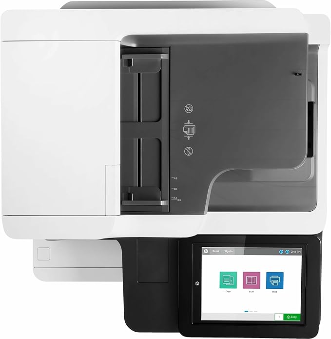 HP LaserJet Enterprise MFP M635fht Monochrome All-in-One Printer with Built-in Ethernet, 2-Sided Printing, Extra Paper Tray & Wheeled Stand (7PS98A)