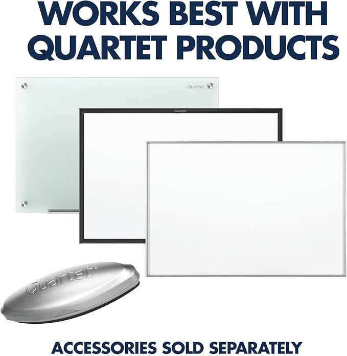 Quartet Dry Erase Markers, Whiteboard Markers, Chisel Tip, EnduraGlide, Assorted Colors, 12 Pack (5001-20MA)