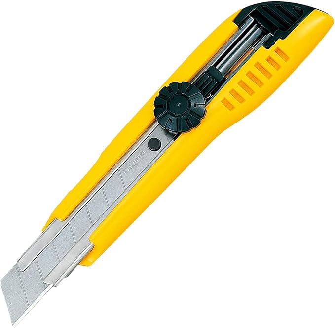TAJIMA Utility Knife - 3/4" 7-Point Heavy Duty Snap Blade Box Cutter with Dial Lock & 3 Endura-Blades - LC-501