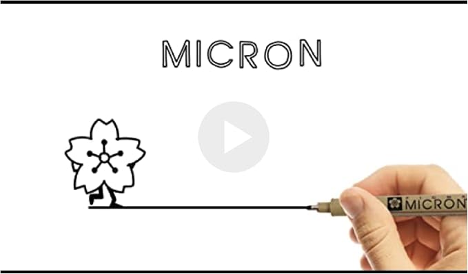 SAKURA Pigma Micron Fineliner Pens, 003 Tip Size, Archival Black Ink, 6PK 50033 | Archival Pigment-Based Black Ink Pens for Writing, Illustration & Journaling, Precise Points & Lines, No Bleed