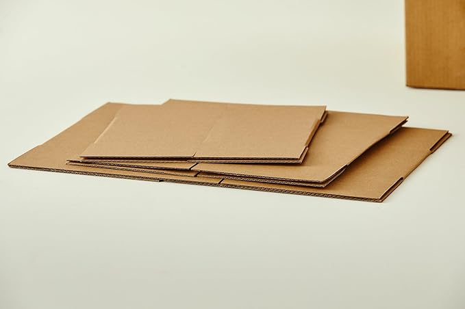 25 Packs Small Shipping Boxes 9X6X4 Inches, Kraft Corrugated Cardboard Boxes, For Small Business, Easy Assemble For Mailing, Moving, Packing And Storing