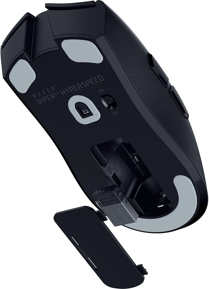 Razer Viper V3 HyperSpeed Wireless Esports Gaming Mouse: 82g Lightweight - Up to 280 Hr Battery - 30K DPI Optical Sensor - Gen-2 Mechanical Switches - 8 Programmable Controls - Classic Black