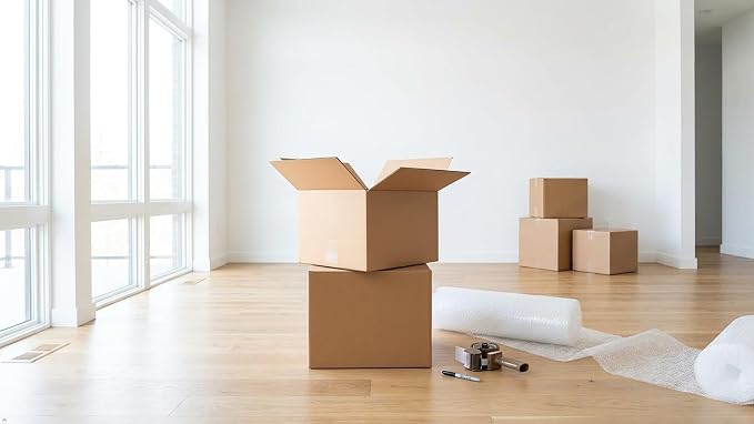 Corrugated Shipping Boxes, 14 x 10 x 10 inch, 25 Pack | Medium Mail, Mailing, Storage, Packaging