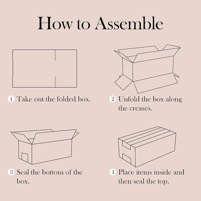 EdenseeLake 8x6x3 inches Shipping Boxes Small Cardboard Boxes for Packing, Moving, Mailing, 40 Pack