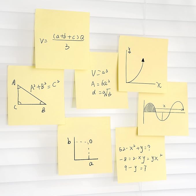 Early Buy Sticky Notes 3x3 Self-Stick Notes Yellow Color 6 Pads, 100 Sheets/Pad (Yellow)