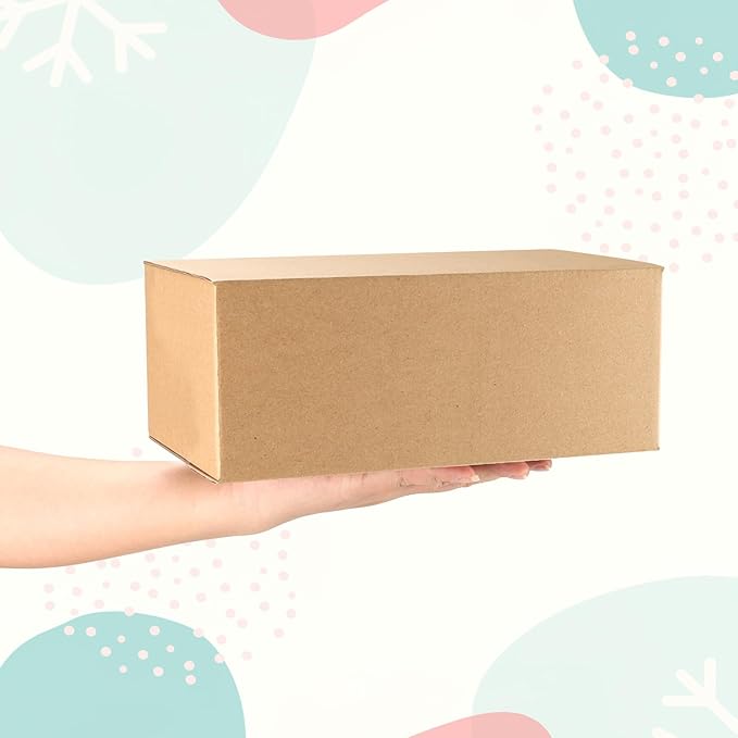 CRUGLA 10x6x4 Shipping Boxes for Small Business, 25 Packs Corrugated Cardboard Boxes for Shipping Packing Mailing
