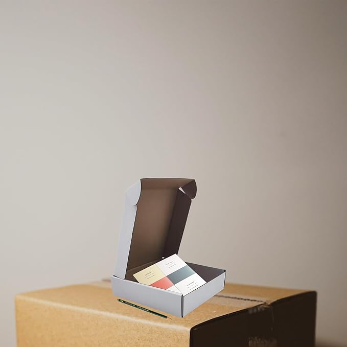 6x6x1.5 inch White Shipping Boxes 50 Pack, Small Corrugated Cardboard Mailer Boxes Bulk for Packaging Business Mailing Gift,Mini Mailer Boxes for Packaging Supplies Business Present