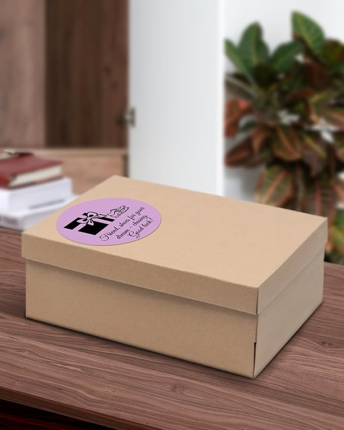 3 Inch (76.2mm x 76.2mm) Round Thermal Printer Label Stickers Self-Adhesive Circle Convenient Multi-Purpose Blank 3" Sticker Roll for Family Classification, Gift Sealing, Purple (500Pcs)