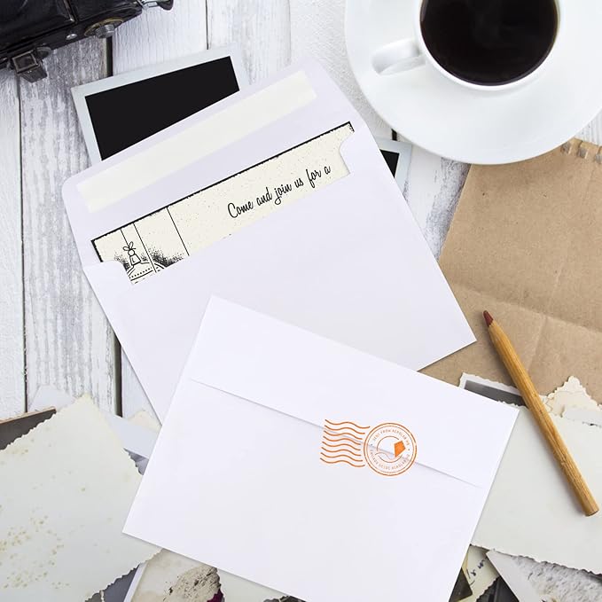 70 Packs Invitation Envelopes, A2 Envelopes White, Postcard Envelope, Envelope for 4.5x5.5 Cards, Envelopes for Invitations, Self Seal for Photos RSVP, Greeting Cards