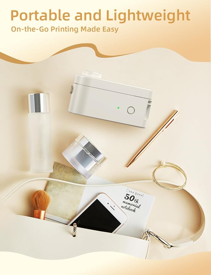 Makeid L1 Label Maker Machine with Tape - Portable & Rechargeable Label Makers Compatible with 9 12 16mm Waterproof Tape - Mini Bluetooth Labeler for Organizing Home Office School