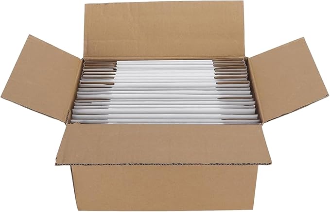 50 Pack 6x4x3 Small Shipping Boxes, White Corrugated Cardboard Packaging Box for Small Business