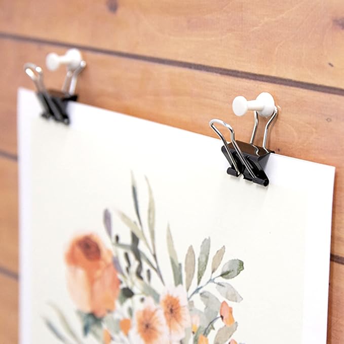 OWLKELA 120 Pack Binder Clips, 5/8 Inch, Black | Mini Paper Clips,Ideal for Home, School, Office and Business