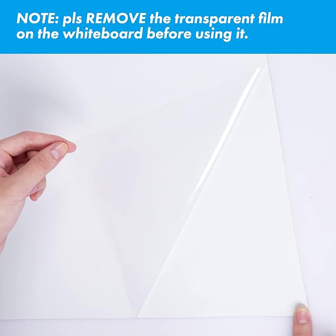 HAMIGAR White Board Sticker for Wall 18" x 79" Dry Erase Adhesive Paper | Dry Erase Board Wallpaper, Peel and Stick, Contact Paper Adhesive, No Ghost, can be Cut, Includes 1 Marker, Office Classroom
