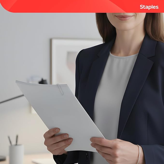 Staples Jumbo Paper Clips, Silver, Large Steel, 1,000-Pack | Sturdy clips for documents, brochures, and everyday office organization.