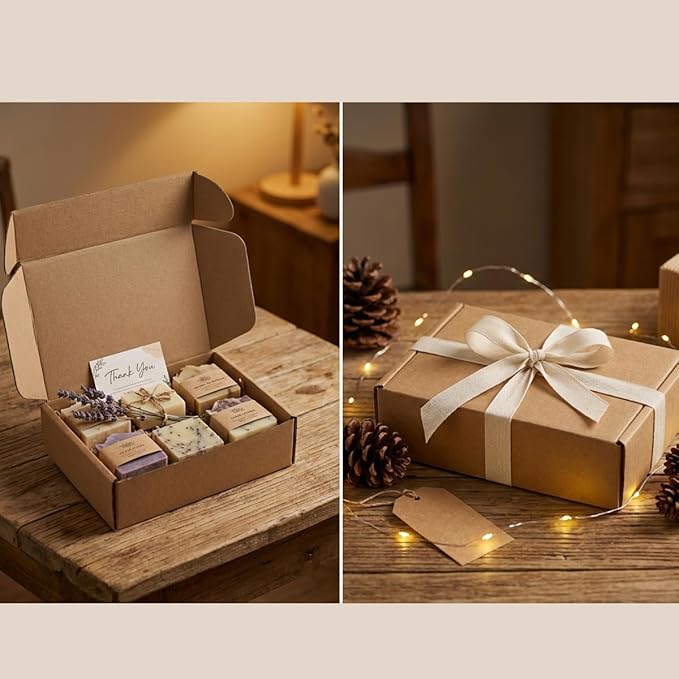 WIFTREY 100 Pack 5.91X3.94X1.57 Inches Shipping Boxes Brown, Corrugated Cardboard Box for Shipping Small Business, Gift Packing, Mailing Wrapping Present