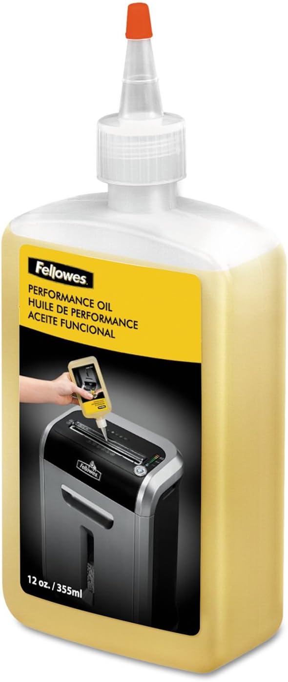 6 X Fellowes Shredder Oil, 12 oz. Bottle with Extension Nozzle (35250)