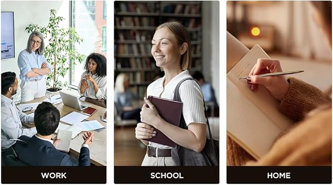 &And Per Se 10-Pack Lined Notebooks, A5 Hardcover, 160 Pages 100gsm Thick Paper, Office Supply Bulk Order, Corporate New Hire Kits, Breakroom Essentials – College Ruled, 10 Units (Green)
