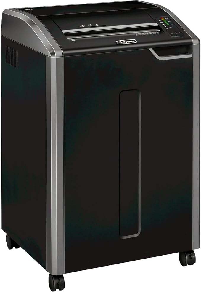Fellowes Powershred 485i 100% Jam Proof Commercial Grade 38-Sheet Strip-Cut Paper Shredder, TAA Compliant (38480)