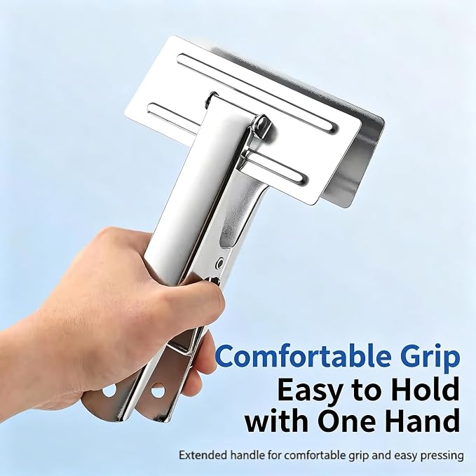 Extra Large 4.7" Heavy Duty Stainless Steel Binder Clip, Jumbo Paper Clamp with 7cm Opening for Ledgers, Blueprints, Contracts, Art Portfolios, Home & Office Organization (1-Pack)