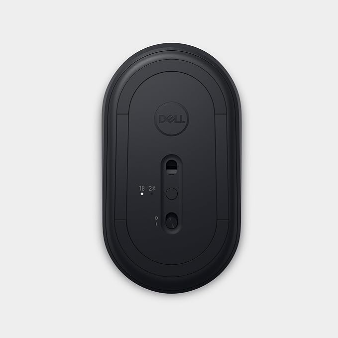 Dell MS355 Silent Mouse - Programmable Scroll Wheel, Secure Dual-Mode Connectivity, Adjustable DPI, Adjustable polling rate upto 250Hz, Ambidextrous, Low battery LED indicator, 3-Year warranty - Black