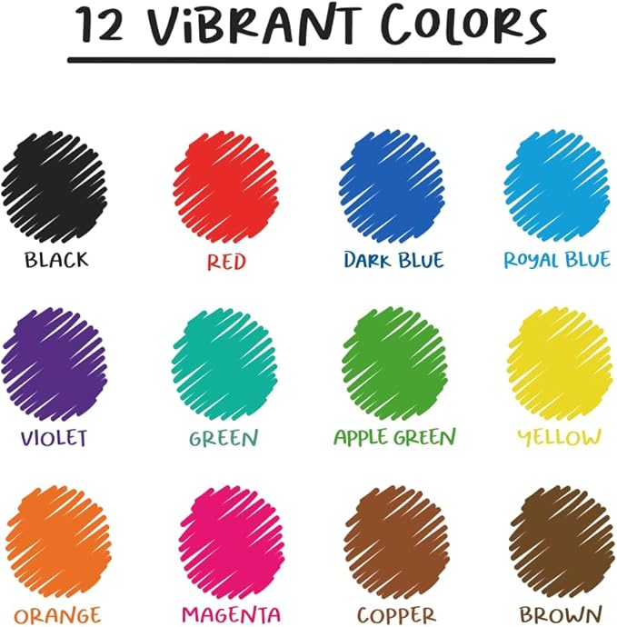 Chalkola 60 Fine Tip Dry Erase Markers Bulk Whiteboard Markers, 12 Colors | Non toxic, Low Odor - Thin Point White Board Dry Erase Pens for Kids, Teachers, Office, School, Classroom Supplies
