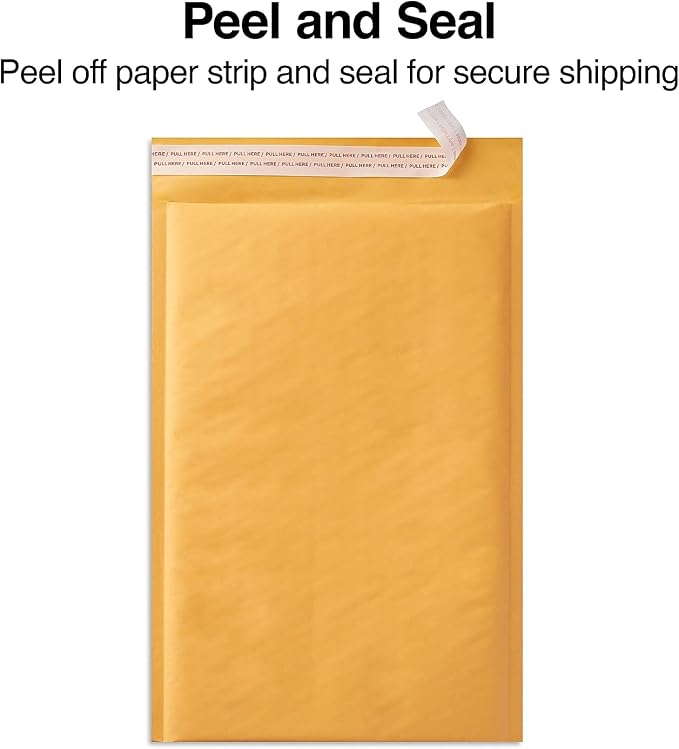 Staples Peel & Seal Bubble Mailers, #3, 8.5” x 14” — 25/Carton (51982)