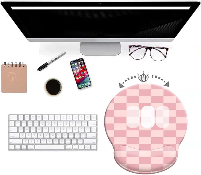 Mouse Pads for Desk, Ergonomic Mouse Pad with Wrist Rest Gaming Mousepad
