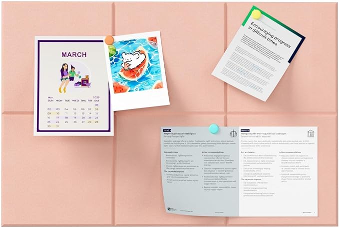 Felt Bulletin Board Tiles, Large Cork Board Alternative,24 x 36 in | 0.35 in modular felt wall tiles for notes, photos, schedules, reminders in offices, classrooms, home and office workspaces