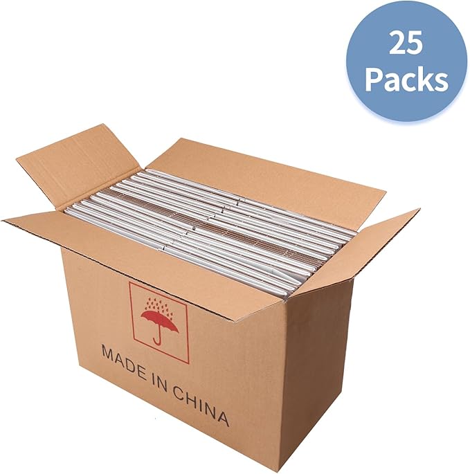 Hoikwo 7x7x7 Shipping Boxes Set of 25, White Corrugated Cardboard Box for Small Business for Packaging Mailing