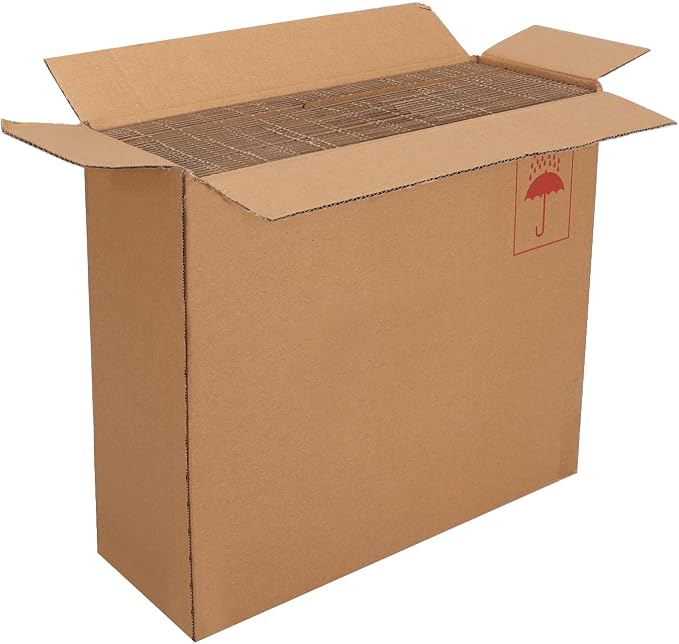 30-Pack Shipping Boxes 8x6x6 Inches, Brown | Corrugated Cardboard Box for Business Packing, Shipping, and DIY, Easy to Fold and Assemble
