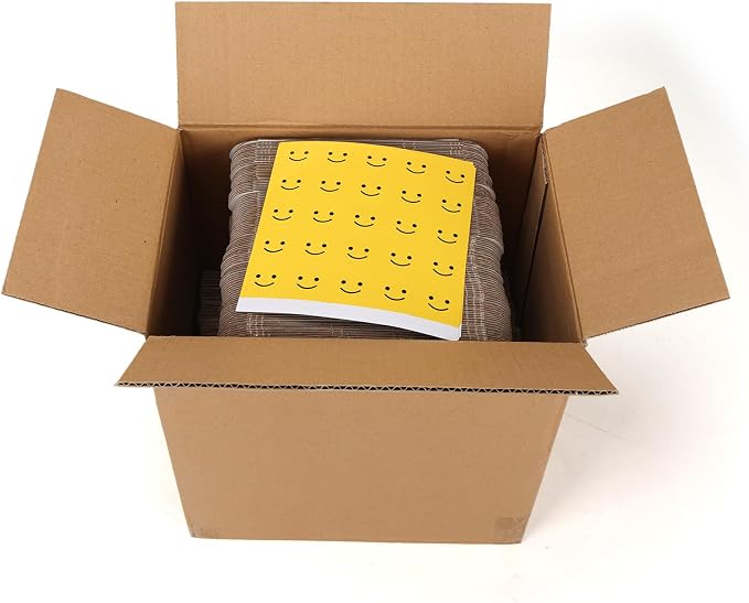 HORLIMER 6x4x1 Shipping Boxes Set of 100, White Corrugated Cardboard Mailer Box for Packing Small Business
